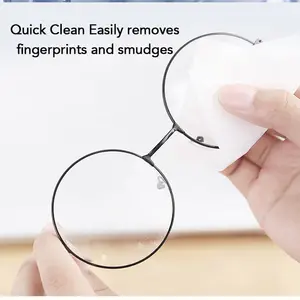 Portable Travel Lens Cleaner Pre-Moistened Individually Packaged Eye Glasses Cleaning Wet Wipes For Camera Lens Phone