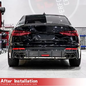 Xe <span class=keywords><strong>A6</strong></span> C8 Sline <span class=keywords><strong>S6</strong></span> sợi carbon khuếch tán phía sau cho <span class=keywords><strong>Audi</strong></span> <span class=keywords><strong>A6</strong></span> <span class=keywords><strong>S6</strong></span> C8 4 cửa 2019 2020 2001 2022 2023 cản sau thấp hơn Lip Spoiler - Product Image 3