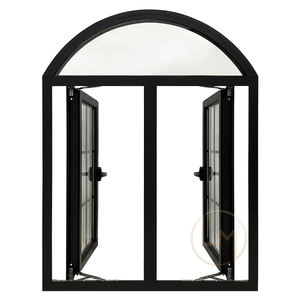 <span class=keywords><strong>Fenêtre</strong></span> à battant arquée en aluminium de grande taille pour maison moderne, avec cadre en métal et vitrage pare-balles, prix d'usine - Product Image 4