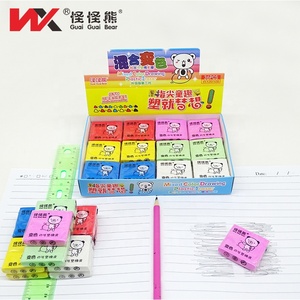 Gommes à animaux en <span class=keywords><strong>argile</strong></span> pour étudiants, gommes en plastique pour peinture, cadeau pour enfants, ensemble de papeterie scolaire, gomme à crayon - Product Image 2