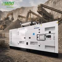Generador Súper Silencioso MADO de 800 kVA y 1250 kVA Trifásico con ATS, Refrigerado por Agua, para Uso Industrial y de Construcción