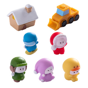 Adorno Navideño de Resina en Miniatura, Casa de Nieve de Dibujos Animados, Set de Decoración DIY, Accesorio de Escritorio Navideño - Product Image 5