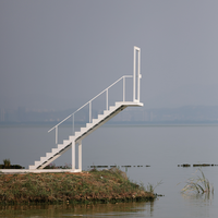 Escalier coupe-feu Prima EXIT-Use en acier et alliage d'aluminium pour projets de soudure en extérieur (parcs et villas)