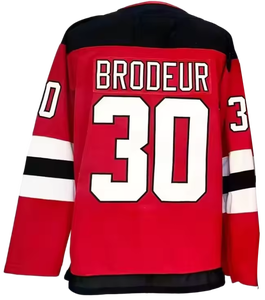 Jersey Hoki Es Jahitan Berkualitas Tinggi Grosir 2026 New Men's 86 Jack Hughes 13 Nico Hischier - Product Image 3