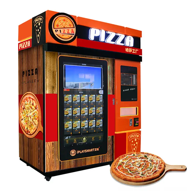 Outdoor Volautomatische Laten Hot Voedsel Robot Kunt Snel De Pizza Maken Pizza Automaat Te Koop