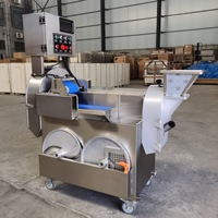 Machine à découper les légumes et les fruits multi-usages industrielle et commerciale avec double tête