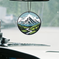 Désodorisants de voiture en papier personnalisables (logo/texte), tablettes parfumées, décorations suspendues pour rétroviseur, accessoires de voiture, pendentifs intérieurs