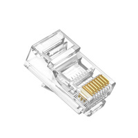 Connecteurs RJ45 8P8C de la meilleure marque, fiches Ethernet Cat5/Cat6 avec contacts plaqués or et boîtier PC haute résistance - Prix usine