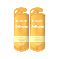 Compléments alimentaires de collagène marin liquide hydrolysé LIFEWORTH, biotine, CoQ10, vitamine C, pour adultes, hydratation de la peau, des cheveux et des ongles