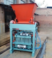 Machine manuelle hydraulique de fabrication de blocs creux en cendres volantes avec moteur vibrant et moteur de 4,8 kW