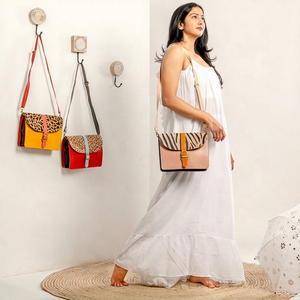 New Bohemian Style Genuine Leather Bags Handmade Single <b>Strap</b> <b>Shoulder</b> Sling Bag for Women's Use Summer Winter - Product Image 1