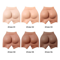 Culotte sculptante pour femmes grandes tailles avec coussinets fessiers en silicone pour rehaussement des hanches et des fesses, effet hanches artificielles