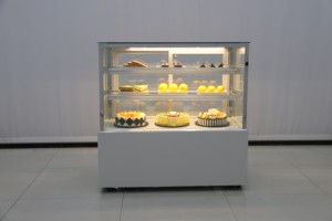 Vitrines réfrigérées ouvertes pour gâteaux et pâtisseries, avec dos en verre droit ou courbé, <span class=keywords><strong>de</strong></span> 0,9 m, 1,2 m, 1,5 m, 1,8 m / Comptoirs <span class=keywords><strong>de</strong></span> présentation pour boulangerie - Product Image 2
