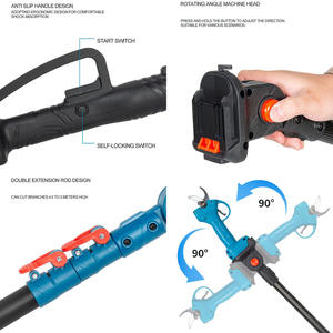Ciseaux de taille électriques sans fil 20V, cisailles de taille pour arbres fruitiers, ciseaux de taille à batterie, scie télescopique, outils de jardin - Product Image 6