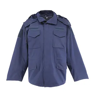 Kms jaqueta de combate m65 azul, uniforme tático respirável e leve para o ar livre à prova d'água