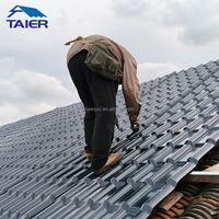 Tuiles de toit imperméables en résine synthétique PVC ASA pour hôtel, appartement, complexe hôtelier, hutte, plage moderne Taier 2025