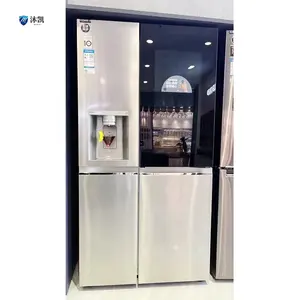 El refrigerador de la serie de fabricación de hielo integrado tiene tres modos de fabricación de hielo: fabricación de hielo en bolas/hielo picado/cubito de hielo