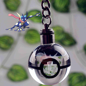 Porte-clés en cristal LED <span class=keywords><strong>Greninja</strong></span> K9 de 30 mm, nouveau design, avec gravure sculptée, style tendance, pour cadeau d'affaires, vente en gros - Product Image 4