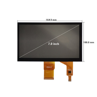 Monitor de Pantalla Táctil TFT LCD Personalizado de 800*480 y 7 Pulgadas, Certificación ISO 9001 CE, Interfaz MIPI de 4 Carriles, Interfaz RGB Paralela de 24 Bits