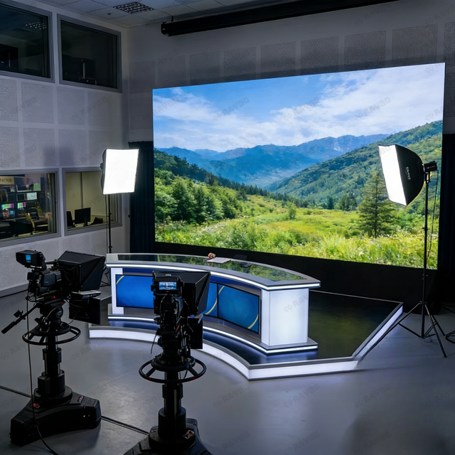 RAYBO P1.25 Mini COB LED Display HD Ultra-Thin LED Video Wall with Ultra-Fine Pixel Pitch Designed for News Studio