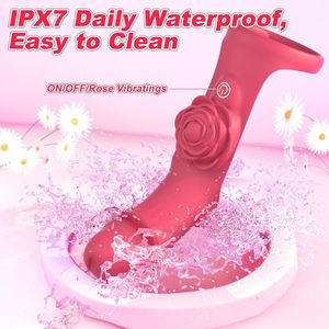 Juguetes sexuales para adultos para parejas, 9 potentes modos de vibración, masajeador de pezones ajustable, vibrador de punto G, estimulador de clítoris, consoladores rosas - Product Image 6