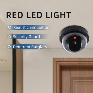 กล้องวงจรปิดอินฟาเรดอินฟาเรด LED กะพริบได้, กล้องวงจรปิดกันน้ำจำลองโดมอนาล็อกกล้องรักษาความปลอดภัยหุ่นจำลอง - Product Image 3