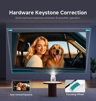 Proyector de Video Portátil X1 Max con Sistema Android 14, 170 ANSI Lúmenes, Mini WiFi 6, Smartphone, Pantalla LCD LED 3D para Cine en Casa