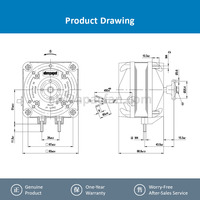 Moteur de ventilateur compact à rotor externe monophasé Ebm-papst M4Q045-CA27-04 pour applications de ventilation et de refroidissement HVAC