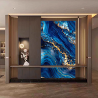 Dalle de pierre translucide sur mesure pour meuble-lavabo rétroéclairé, îlot de cuisine, panneau mural de villa – Écologique et résistant aux rayures