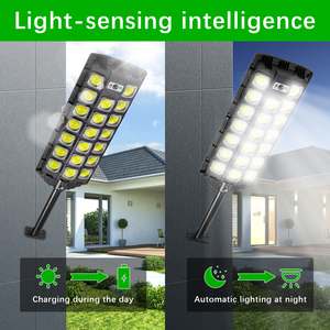 Lampe <span class=keywords><strong>solaire</strong></span> <span class=keywords><strong>de</strong></span> rue 8000Lm, IP65, étanche, LED extérieure, <span class=keywords><strong>avec</strong></span> détecteur <span class=keywords><strong>de</strong></span> <span class=keywords><strong>mouvement</strong></span>, télécommande, pour cour et allée - Product Image 6