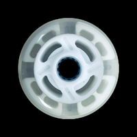 Roues de patins à roulettes lumineuses WEIZHONG en PP+PU durables, modèle 9024 pour adultes, 90 mm, accessoires pour patins à roulettes