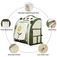 Sac à dos extensible pour chat, sac à dos respirant pour animaux de compagnie avec entrée 3 côtés pour chats et petits chiens