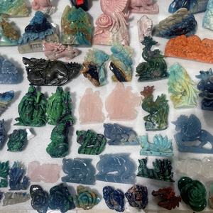 Grosir bahan campuran alami ukiran kristal ayam kristal kuda jantan kerajinan ukiran Quartz untuk dekorasi - Product Image 6