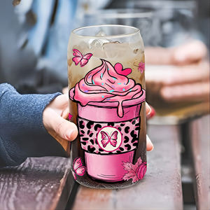 Personnalisé <span class=keywords><strong>cancer</strong></span> du <span class=keywords><strong>sein</strong></span> uv dtf tasse wraps transferts uv dtf transfert à froid tasse wrap transferts décalcomanies uv dtf verre tasse wrap pour libby - Product Image 4