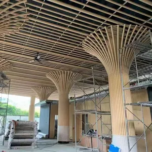 Ceilings Types Of Aluminum Building Materials/Curved 3D Design Aluminum Ceiling Tube Wave Ceiling