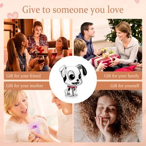 Diseñador 925 joyería de plata esterlina chapado en rodio lindo perro dálmata cachorro esmalte encantos para pulsera DIY Idea de regalo perfecta - Product Image 5