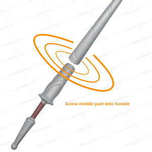 Nuovo arrivo donchisciotta giostra medievale lancia giostra da 51 pollici con spada da cavaliere Dress Up accessori per il Ramadan di Natale - Product Image 2