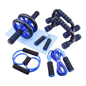 2021 hot Unisex Fitness Equipment Ab Wheel Skipping Rope Resistance Bands Push Up Bar