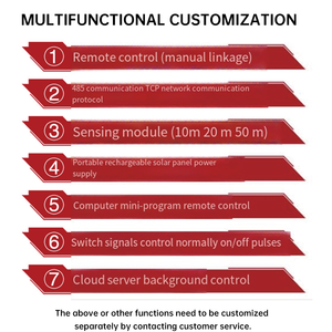 Âm thanh và ánh sáng báo động 220V công suất cao báo cháy công nghiệp nhấp nháy ánh sáng siêu lớn Loa không dây điều khiển từ xa 12V - Product Image 5