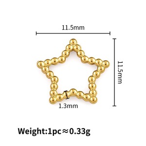 Cornice Cava in Acciaio Inossidabile con Micro Pavé a Stella, Cuore e Rotonda <span class=keywords><strong>per</strong></span> Componenti Fai-da-te <span class=keywords><strong>per</strong></span> Creazione Gioielli con Fiori Pressati - Product Image 6