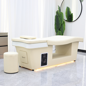 Cama de Masaje Tailandés y Spa Japonés Ergonómica, Eléctrica, Duradera, Diseño Moderno, Lavabo Curvo de Fibra de Vidrio, Acero Inoxidable, Portátil - Product Image 5