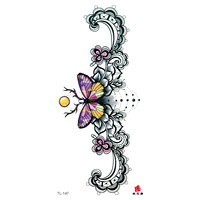 Corsage étanche tatouage papillon renard fabricants en gros temporaire sexe tatouage autocollants