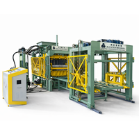 Machine à fabriquer des blocs entièrement automatique QT4-15 avec mélangeur, machine à briques et pavés en béton et ciment pour une production multi-types
