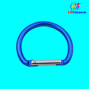工場卸売5.2cmセミサークルカラビナーフック<span class=keywords><strong>d</strong></span>リングカラビナークリップスプリングフックバッグアクセサリーまたはウォーターボトル部品バイナー - Product Image 3