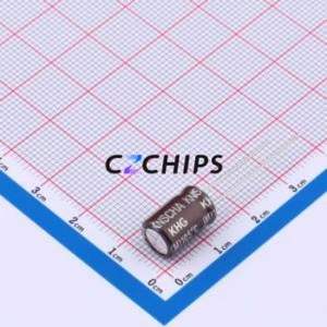 Condensateur électrolytique en aluminium à montage traversant 152EC0422, composant à montage traversant THT, D8xL12mm 220uF 20% 35V 735mA-100kHz - Product Image 2