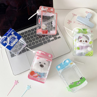 Sac de rangement transparent personnalisé et mignon en forme de boîte de lait 3D pour bébé, sac de présentation à bandoulière pour étudiant, poupée ou accessoires de bébé en extérieur