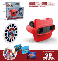 Vente en gros d'usine Viewmaster Jouet 3D Stéréo Reel Viewer Enfants Science Education Jouets 3D Photo Slide Viewer Pour Enfants