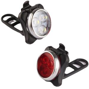 Juego de luces LED recargables para bicicleta de montaña Cob, delanteras y traseras, con 4 modos, impermeables IPX4, para ciclismo - Product Image 4