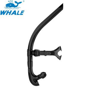 Tube respiratoire en silicone noir durable Whale Dry Snorkel L pour l'entraînement à la natation et la plongée - Product Image 2