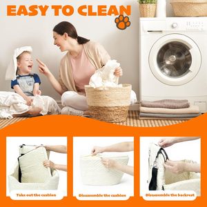 Siège auto réglable pour chien, lit de voyage pour animaux de compagnie, chiot, avec housse et coussin amovibles et lavables, rehausseur de siège arrière pour chien - Product Image 6